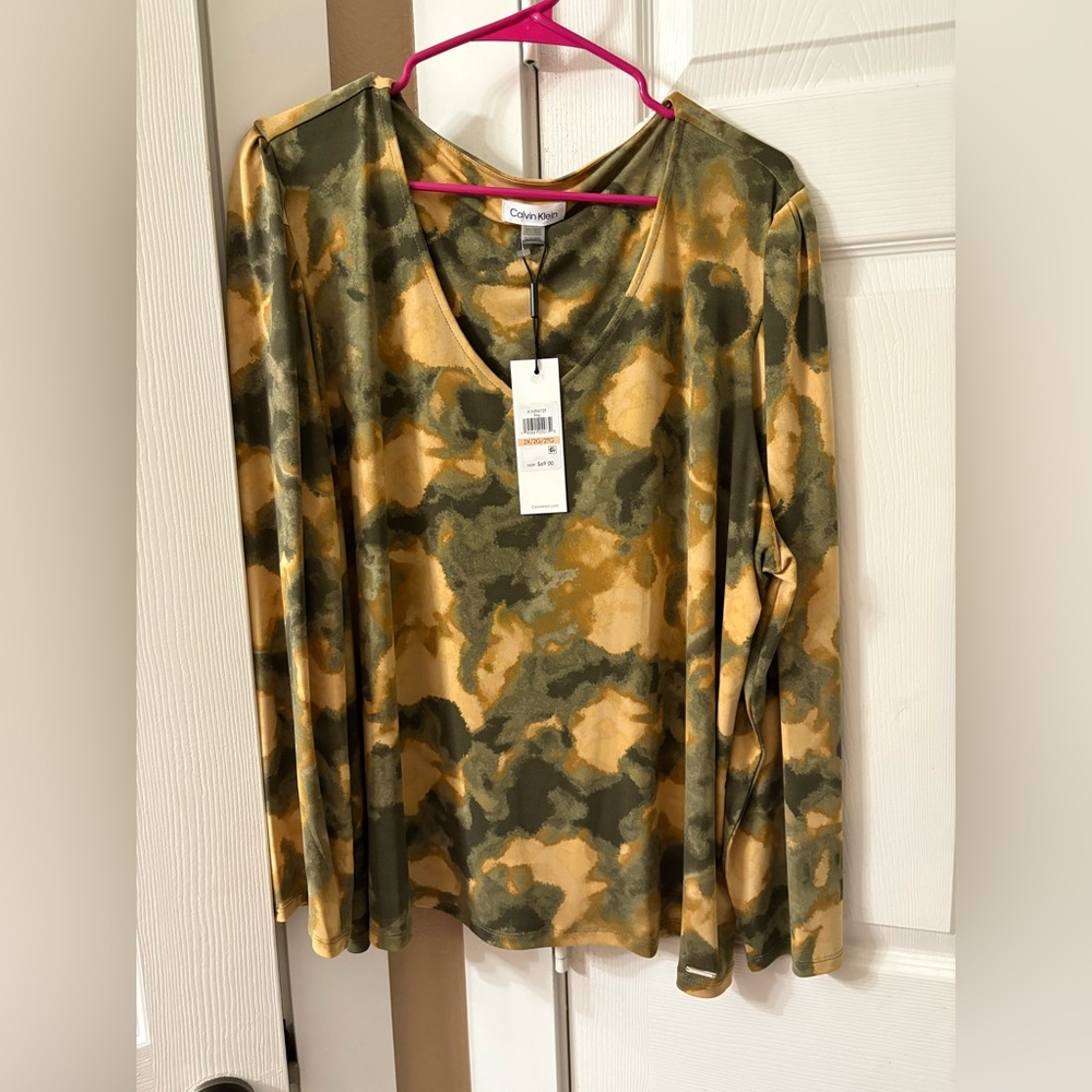 Yellow and Olive Blouse